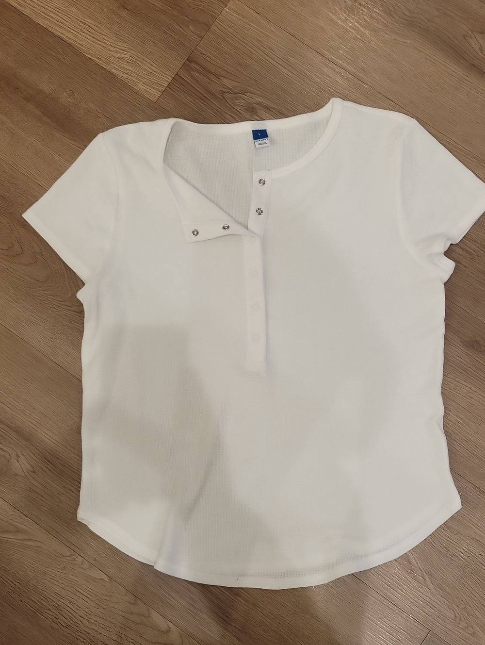 Old Navy Like New Womens Large Short Sleeve Henley T
